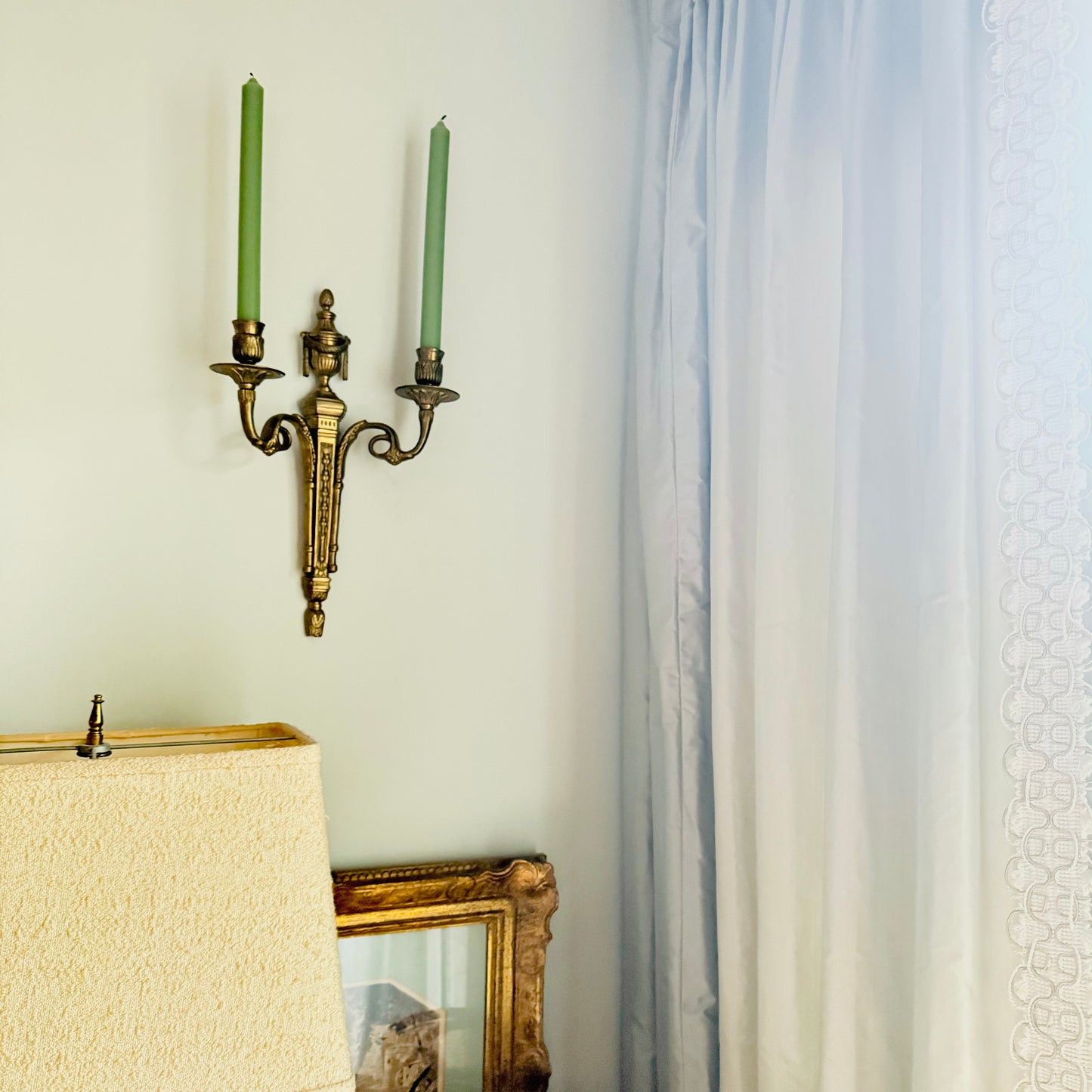 Brass Wall Sconce Louis XVI Style