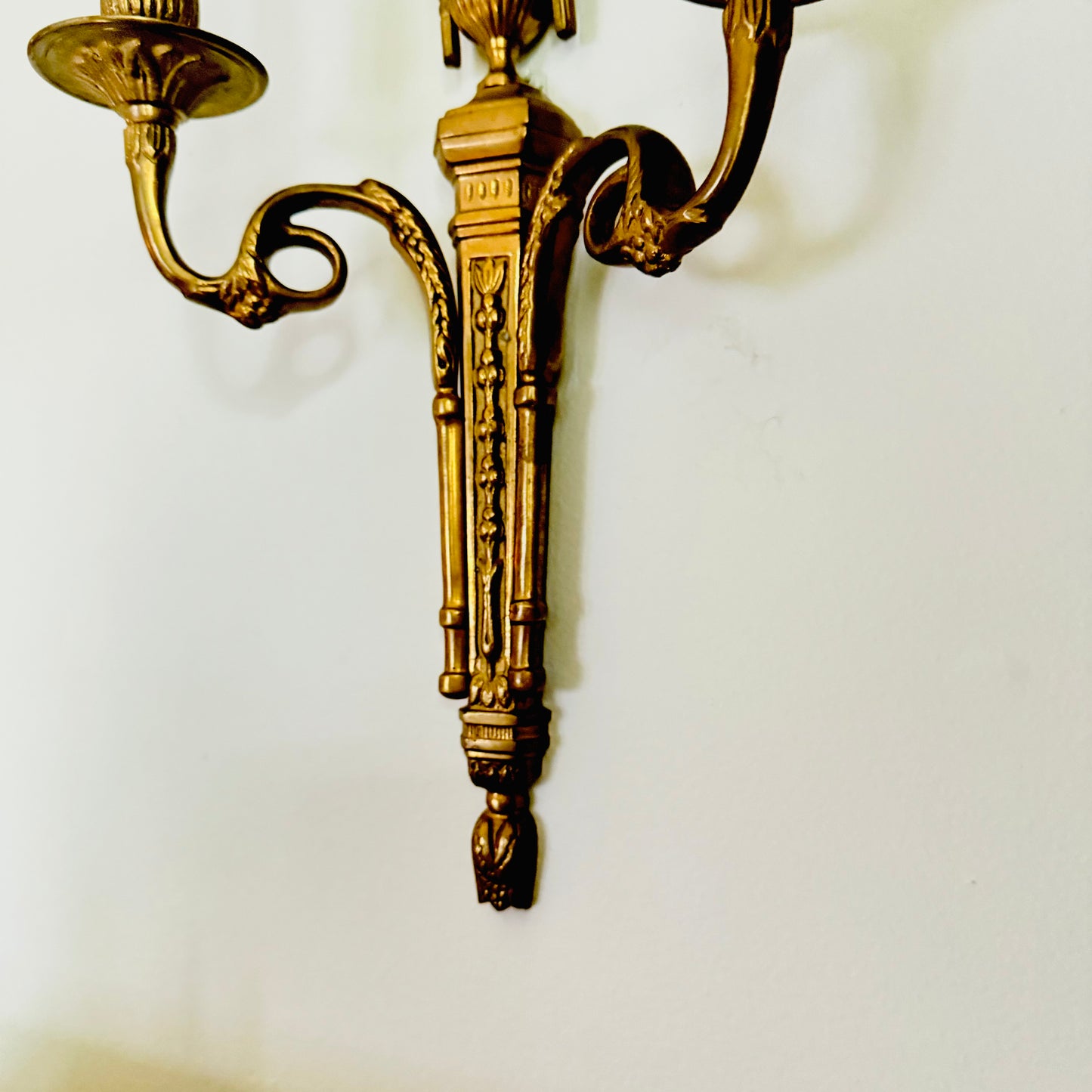 Brass Wall Sconce Louis XVI Style