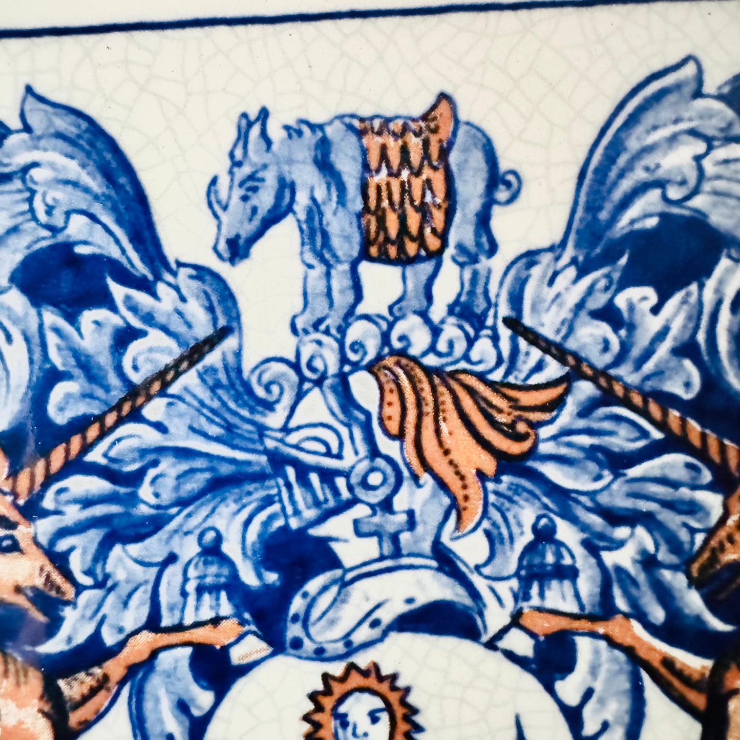 Vintage Delft Holland Handmade Burroughs Pharmacy Tile