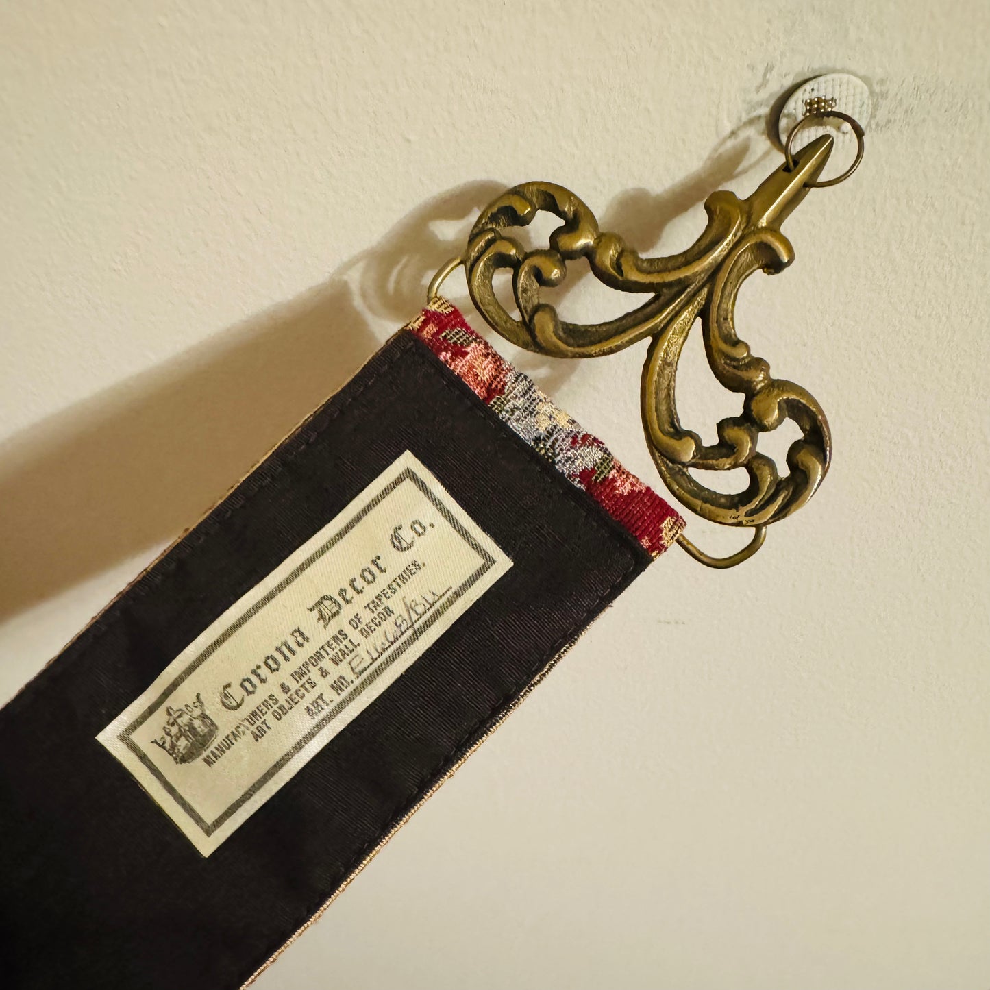 Vintage Tapestry Bell Pull