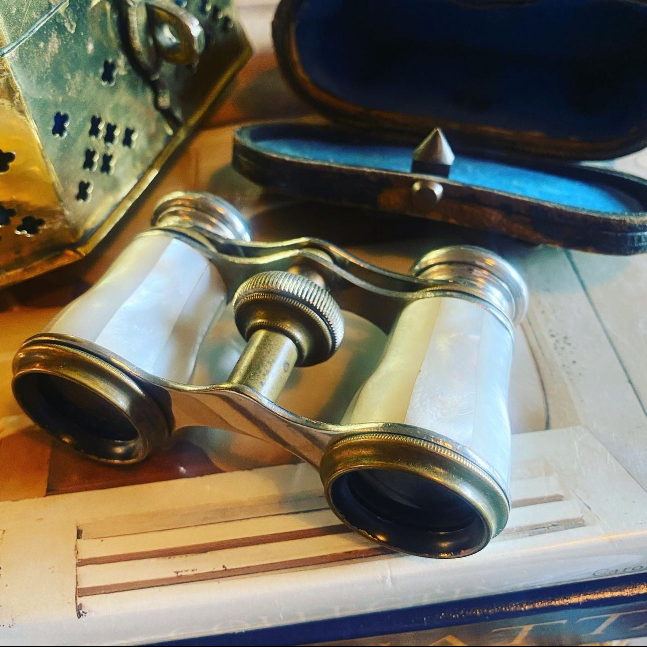 French Mother Of Pearl Opera Glasses
