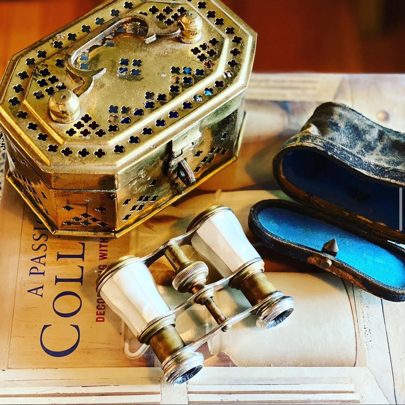 French Mother Of Pearl Opera Glasses