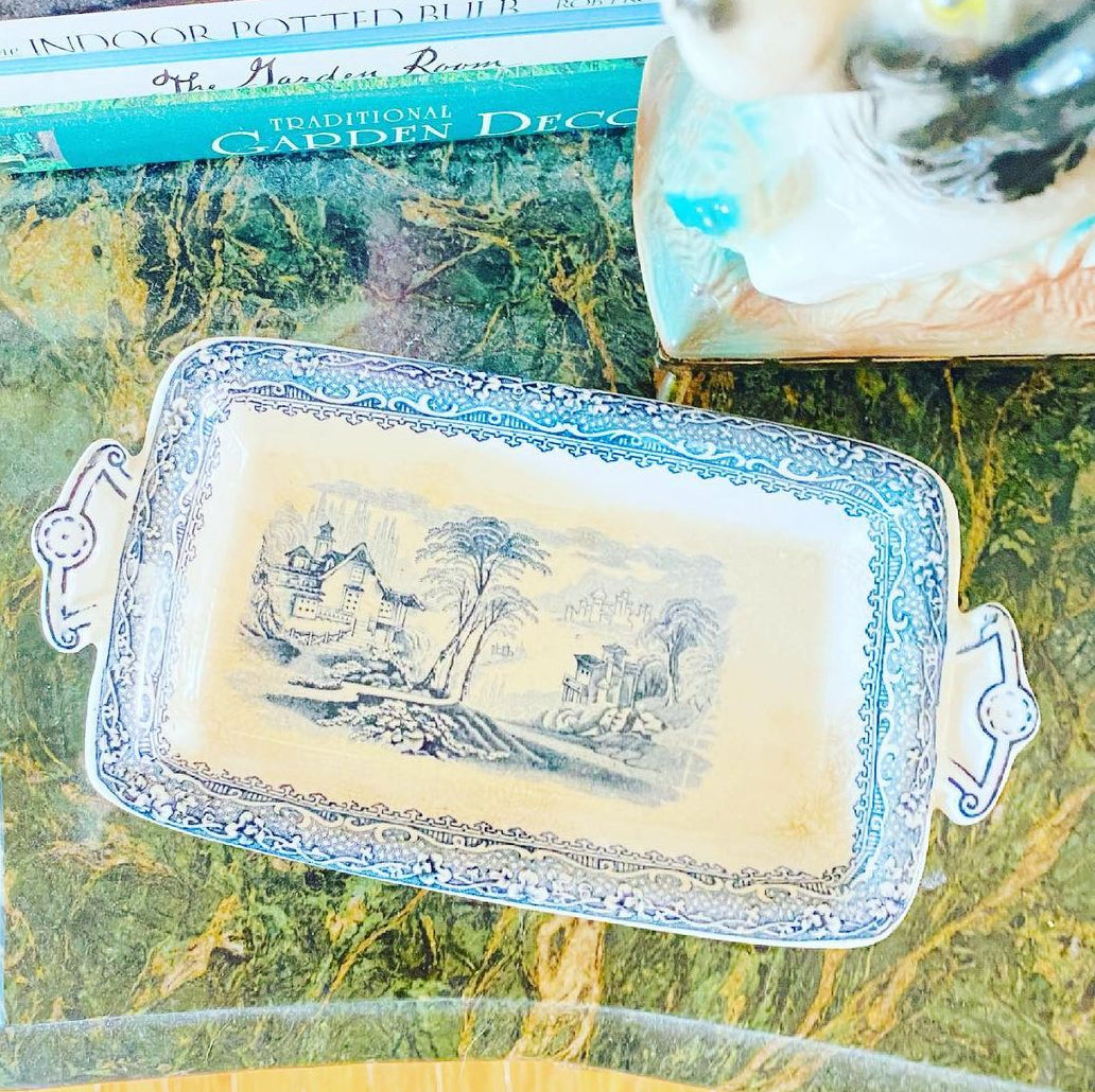 Transferware Ironstone Dish