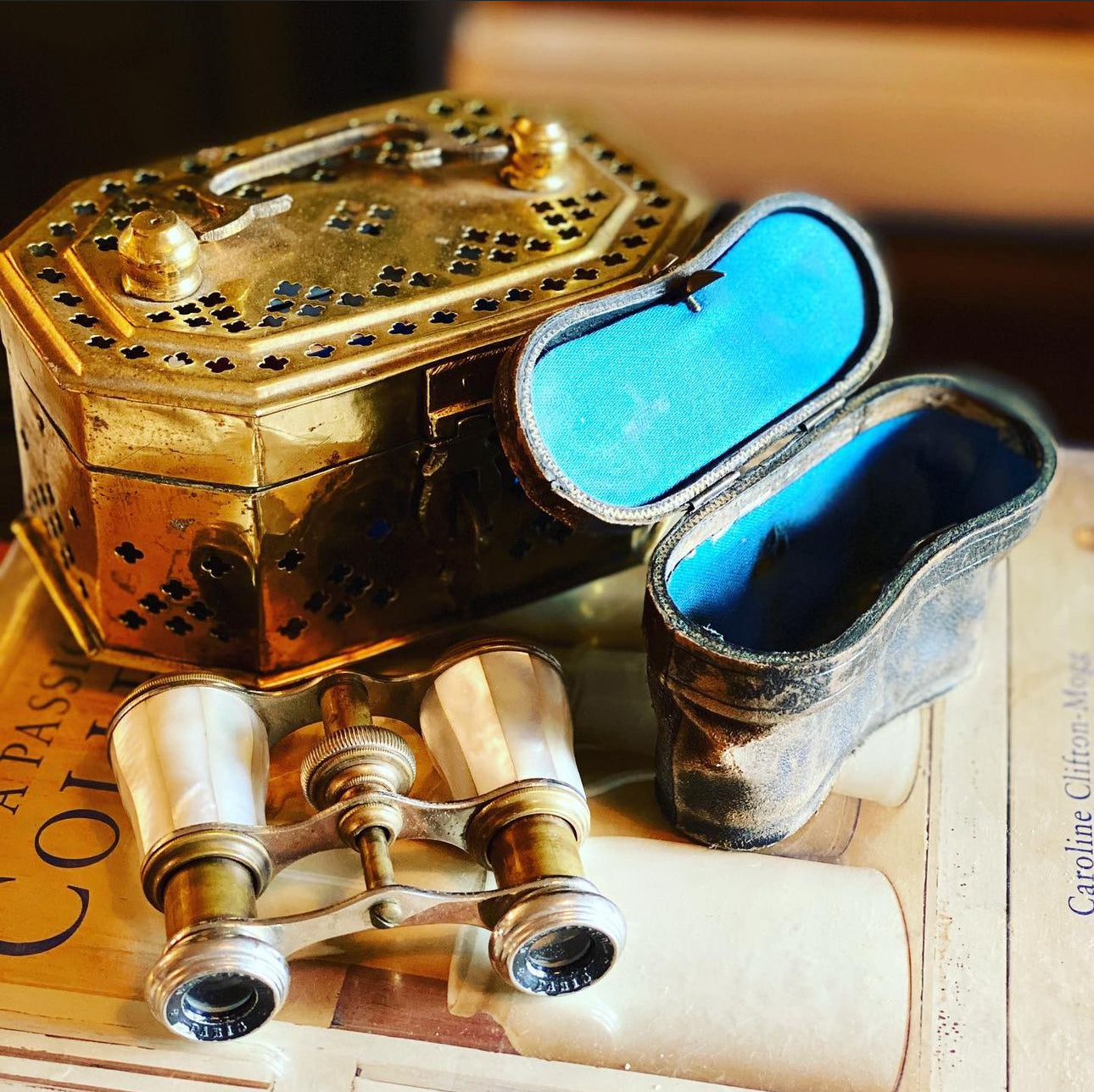 French Mother Of Pearl Opera Glasses