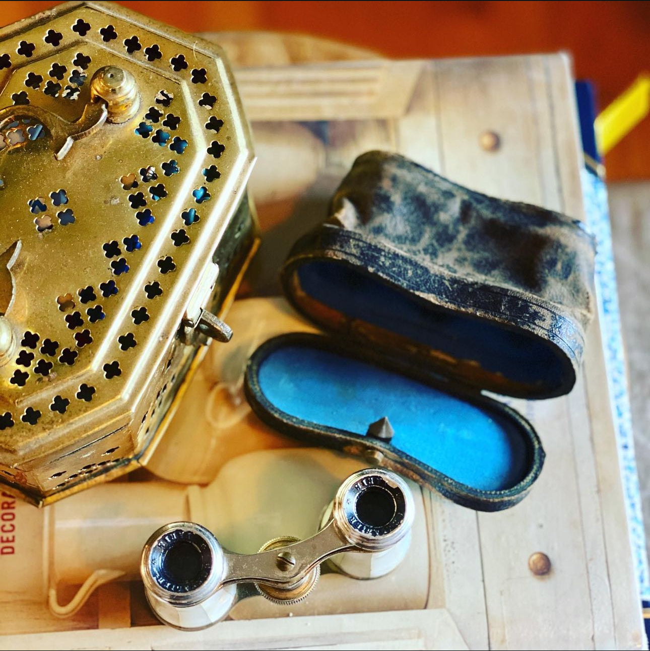 French Mother Of Pearl Opera Glasses