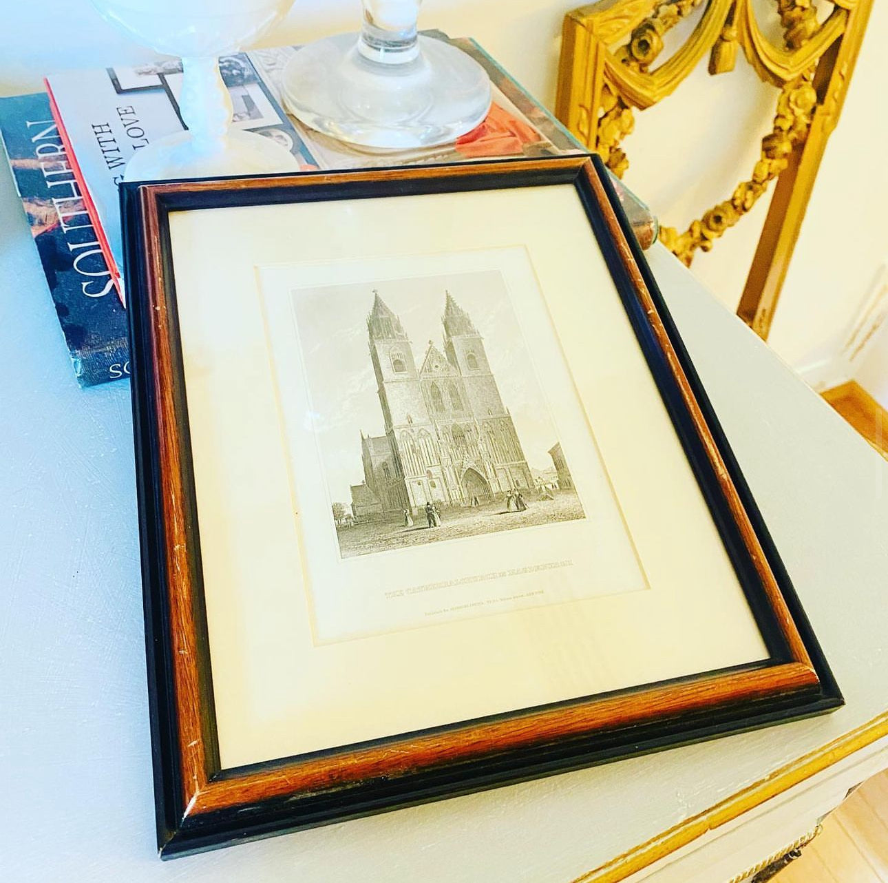 Magdeburg Cathedral Vintage Framed Print