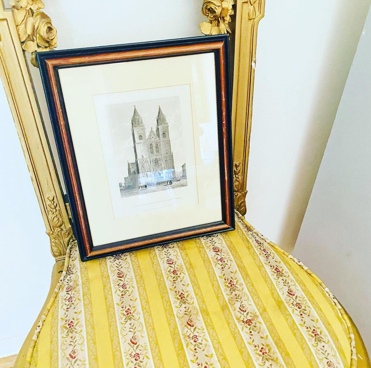 Magdeburg Cathedral Vintage Framed Print