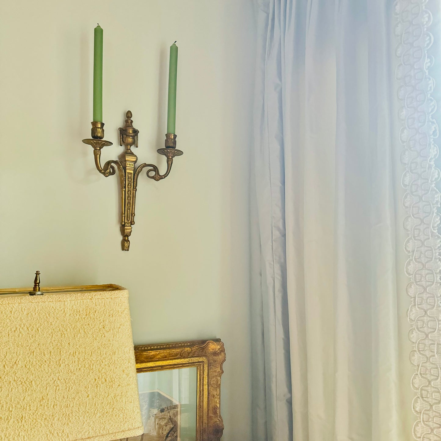 Brass Wall Sconce Louis XVI Style