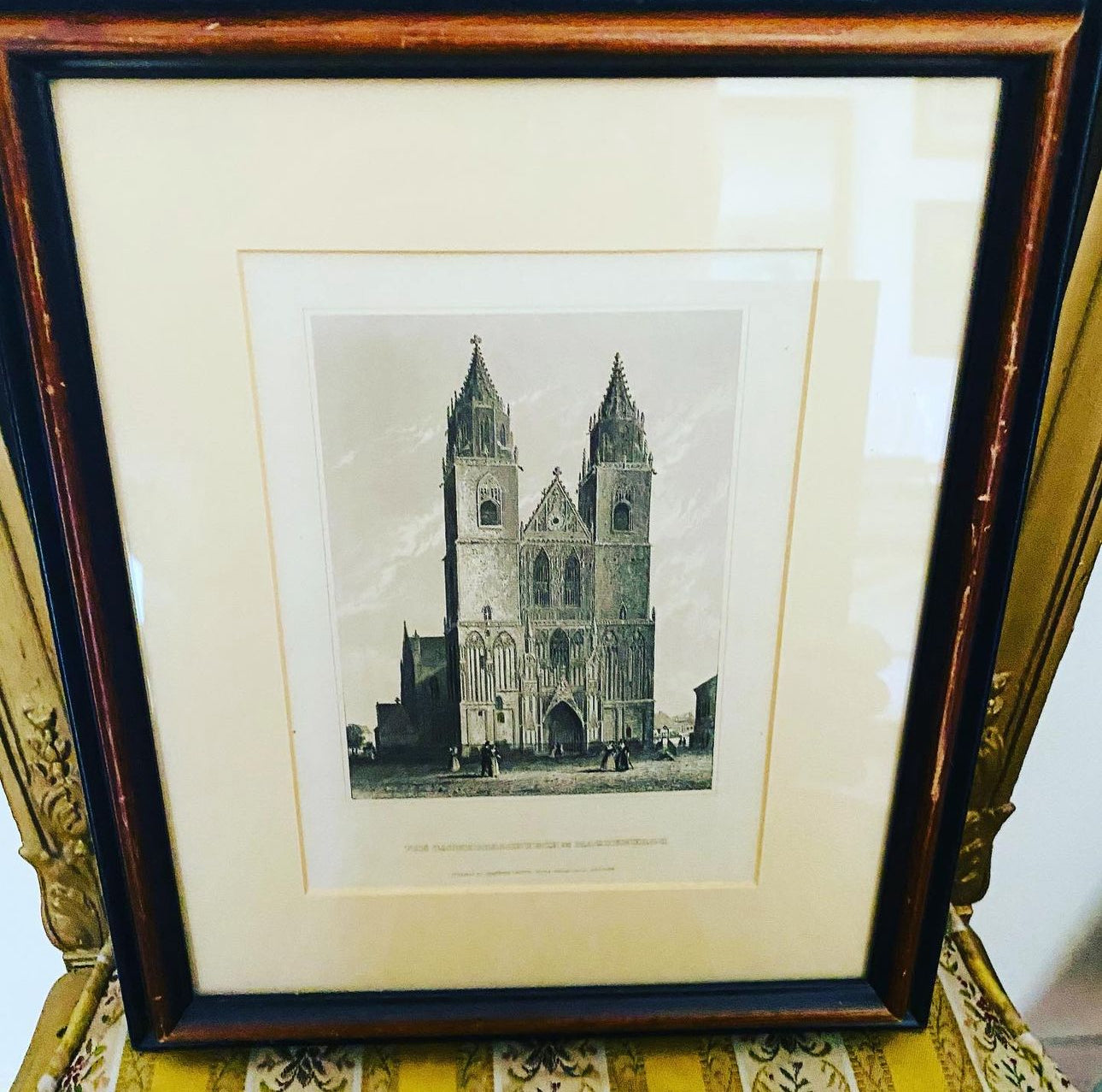 Magdeburg Cathedral Vintage Framed Print