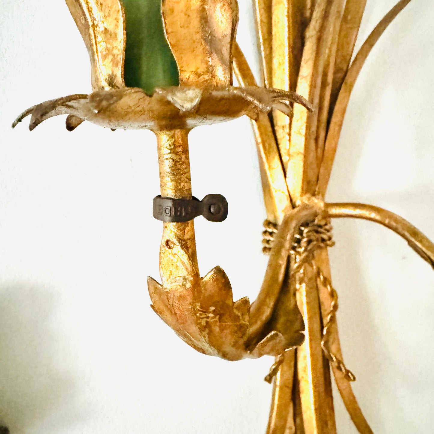 Mid-Century Italian Wheat Sconce