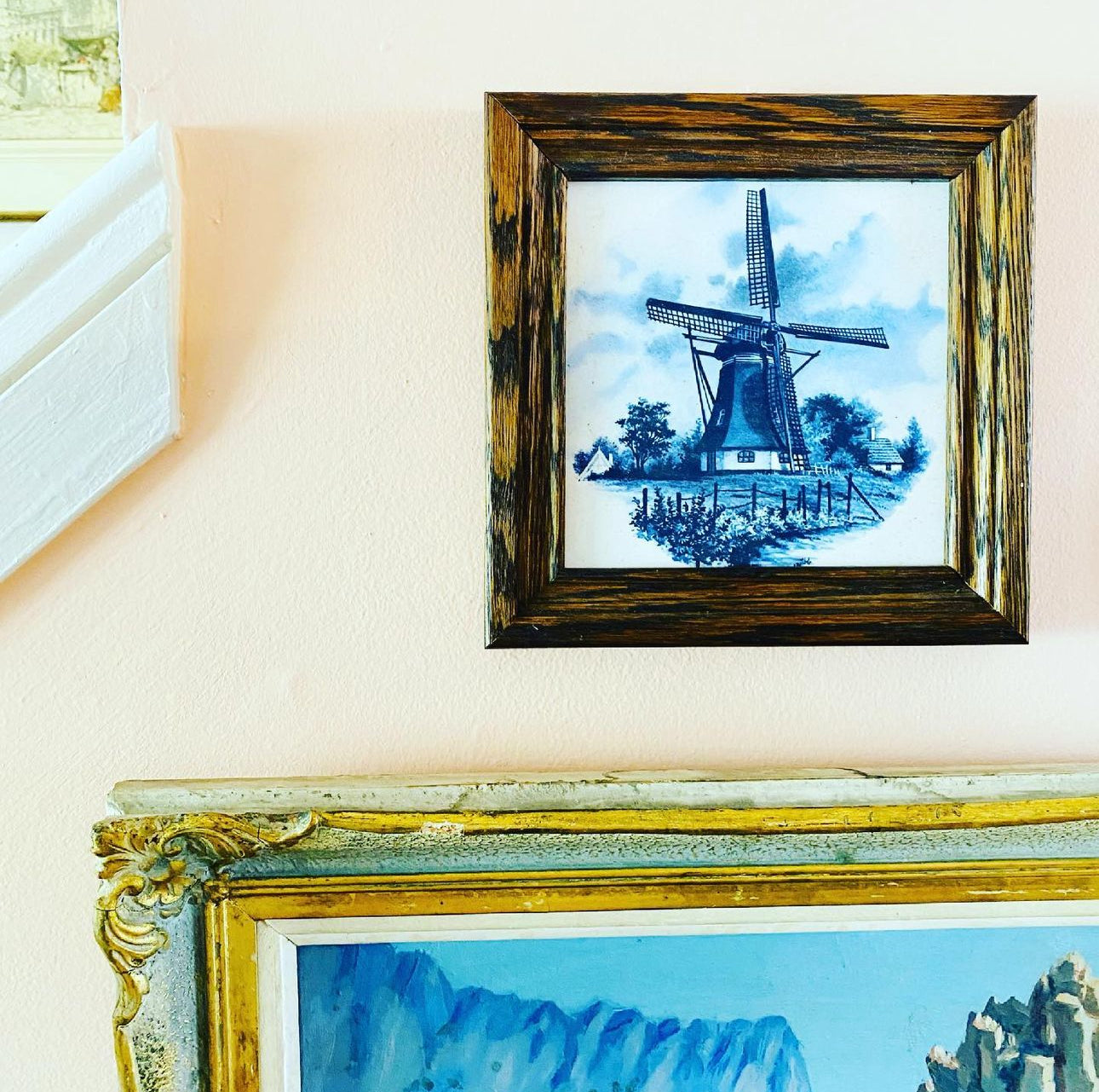 Framed Delft Tile